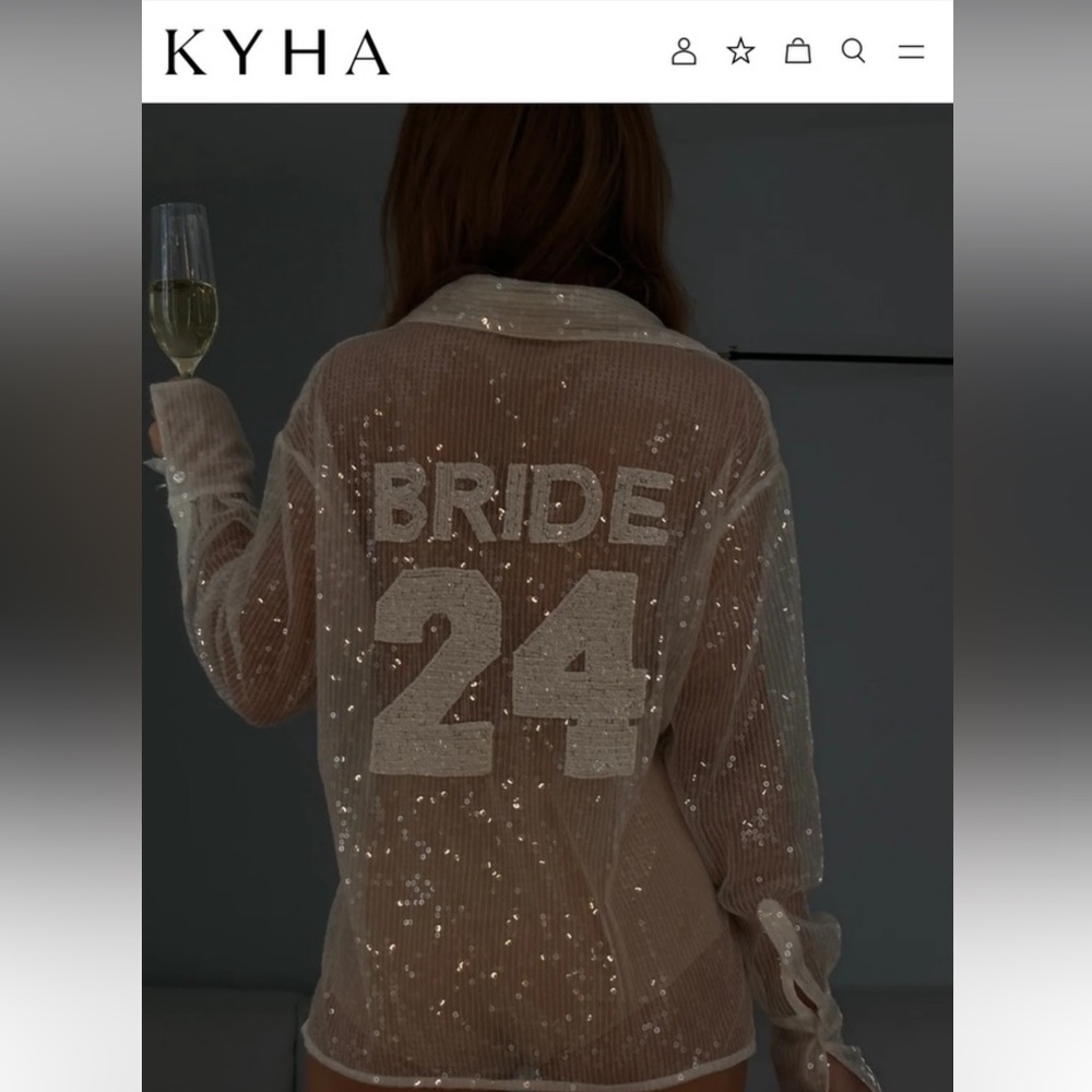 KYHA Sylvester Bride Sequin Shirt